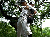 野球○年がコーチから性の野外特訓を受ける！