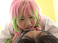 甘●寺蜜璃の極エロの顔舐め＆鼻フェラ＆手コキ！！！