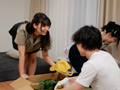 いとこが引越しの手伝いに来てくれて気付かず胸チラ