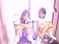 ブルマ女子○生W調○ 唾責め・足攻め編