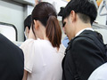 ワザと満員電車でエロ尻を押しつけオナニー れな