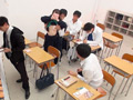 仲良し○校生男女が挑戦！先生にバレずにヌく！