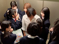 満員ムレムレ黒タイツ女子○校生エレベーター