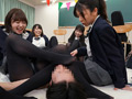 黒タイツ女子○校生たちに突撃交渉！人生初の王様ゲーム