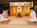 女友達同士が真剣勝負！パンチラなでしこエロかるた対決