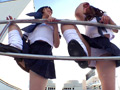 超ミニスカ女子○生爆風パンチラ