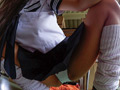パンツ丸見えミニスカ女子○生4