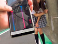 街中でイキすぎちゃって…J○固定リモバイとびっこ散歩