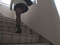 階段女子○生 薄めパンスト女子○生のスカートの中！編