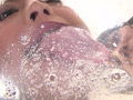 唾液レズ接吻＆ダブルバーチャルレズベロキス 花＆ゆり