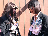 リクルートスーツ切り裂き合戦
