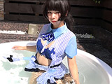 客室乗務員制服・切り裂き1