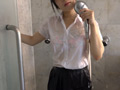 紺プリーツ制服ウェット1