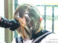 変態ラバーマニアにきちんと躾された女子○生・キキ