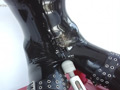 お待たせ！正調フルエナメル黒キャットスーツ調○