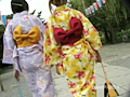 お祭り隠し撮り・浴衣姿のパンティ