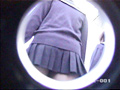 黒パンスト女子○生パンチラ逆さ撮り Vol.1