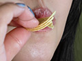 食材フェラ咀嚼ASMR！舐め噛み接写と咀嚼餌付けランチ