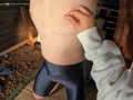 野外露出狂痴女のM男調○磔手コキ