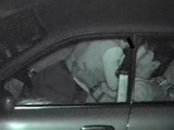 ○撮 不自然に揺れる車の中では…3