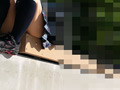 制服女子ローアングルとがっつりフロント撮影