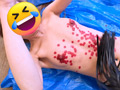 乳串刺し華奢ギャル腹パンチと打撃！