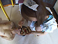 パンスト足裏は血で染まり更に残飯処理させるメイド様