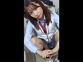 （電車対面）エロ過ぎるパンチラ挑発おっぱい揉みしだく