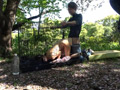 プール帰りの日焼け美少女連れ去り野外○○○映像