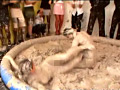 欧州ガチンコ美女 泥レスリング