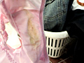 学生モデルの脱ぎたてパンツ拝見1