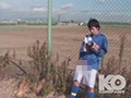 野外運動場で爽やかサッカー部員がオナニー発射！！