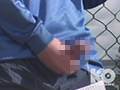 野外運動場で爽やかサッカー部員がオナニー発射！！