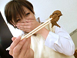短髪女子○生の排便