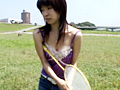 巨乳ちゃんとバトミントン