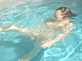 水中×競泳水着×H