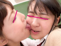 レズキス女子○生 舌と唾液が濃蜜に絡み合う顔舐め接吻 サンプル画像6