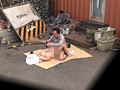 日焼け少女と廃工場