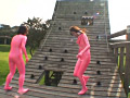 野外で全身タイツって気持ちイイね。