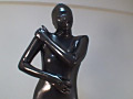 拘束ゼンタイSEXメタリックブラック♀＆ブラック♂