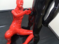 ラバーマスクで淫語連発ラバー痴女に豹変！！