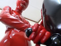 ラバーマスクで淫語連発ラバー痴女に豹変！！