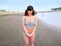 海の家で働く日焼けアト爆乳Hカップ看板娘をM調○
