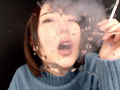 主観 タバコ美女 煙 ヤニベロ ドS淫語浴び手コキ