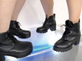 ダンスで蒸れた足コキ