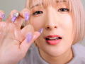 顔で抜く！！顔面ドアップガン見手コキ