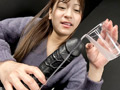 淫乱痴女のベロ唾液手コキ