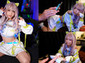 裏オプで荒稼ぎするギャルコスプレイヤー媚○でキメパコ