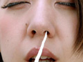 美女の高粘度鼻水鑑賞