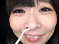 美女の高粘度鼻水鑑賞